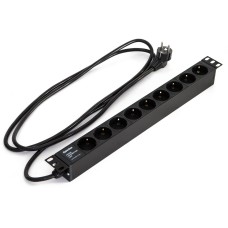 SHE19-6SH-2IEC-2.5EU. Блок розеток 19. Hyperline