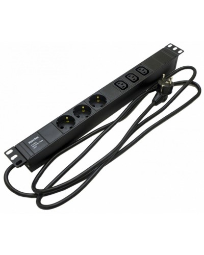 SHE19-3SH-3IEC-2.5EU. Блок розеток 19. Hyperline в Красноярске