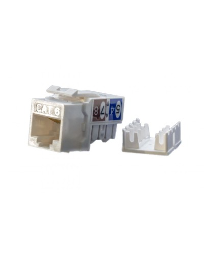 KJ9-8P8C-C6-90-WH. Вставка Keystone Jack RJ-45. Hyperline в Красноярске