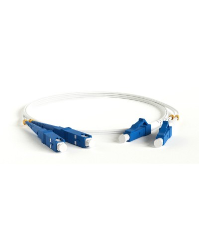 FC-D2-9A1-LC/UR-SC/UR-H-3M-LSZH-WH. Патч-корд волоконно-оптический LC-SC. Hyperline в Красноярске