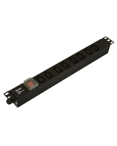 SHE19-8IEC-S-CB. Блок розеток 19. Hyperline в Красноярске
