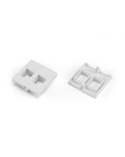 SIP2-2N-M45-45. Вставка 45x45 (аналог Mosaic) для 2х модулей формата Keystone Jack. Hyperline в Красноярске