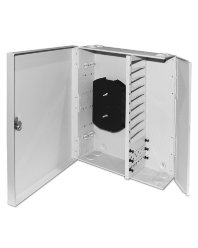 FO-WBX-12xSLT-W140H42-96UN-GY. Кросс оптический настенный. Hyperline в Красноярске