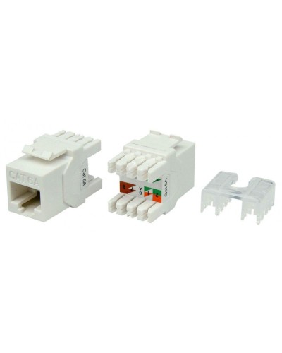 KJ8-8P8C-C6A-180-WH. Вставка Keystone Jack RJ-45. Hyperline в Красноярске
