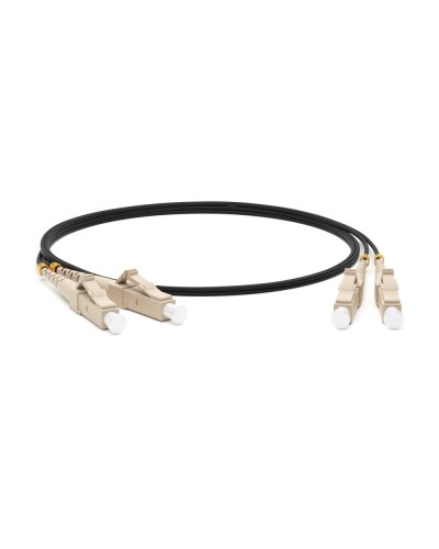 FC-D2-50-LC/PR-LC/PR-H-1M-LSZH-BK. Патч-корд волоконно-оптический многомодовый. Hyperline в Красноярске