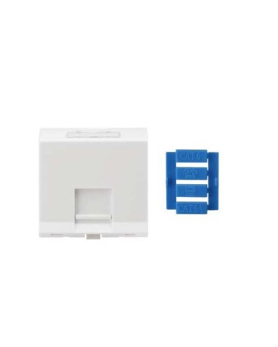 SIP3A-1K-M45-45. Вставка угловая 45x45 для 1 модуля Кeystone Jack, со шторками. Hyperline в Красноярске