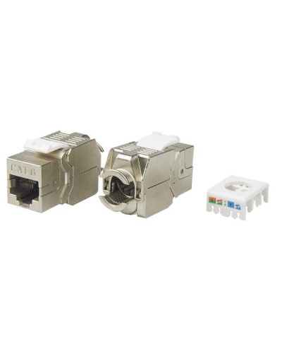 KJ8-8P8C-C6-180-TLS-SH-F-WH. Вставка Keystone Jack RJ-45. Hyperline в Красноярске