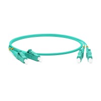 FC-D2-503-SC/PR-ST/PR-H-1M-LSZH-AQ. Патч-корд волоконно-оптический многомодовый. Hyperline