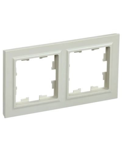 Рамка 2-местная РУ-2-БрКр IP20 бежевый BRITE (BR-M22-K10). Рамка. IEK в Красноярске
