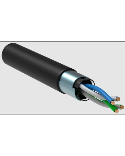 GENERICA F/UTP 5E 24AWG 2PR LDPE 1м черный 305м (BC3-C5E02-339-305-R-G). Кабель «витая пара» (LAN) для структурированных систем связи. IEK в Красноярске