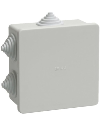 Коробка распаячная КМ41235 85х85х40 открытой проводки IP44 6 гермовводов серая (UKO11-085-085-040-K41-44). Коробка распаячная безгалогенная (HF). IEK в Красноярске