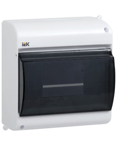 Корпус пластиковый КМПн 2/6 IP30 белый KREPTA 3 (MKP42-N-06-30-09). Щиток модульный с прозрачной дверцей, настенный. IEK в Красноярске