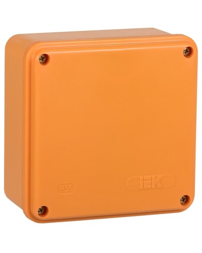 Коробка распаячная огнестойкая ПС 100х100х50 6P 6мм² IP44 гладкие стенки (UKF20-100-100-050-6-6-09). Коробка распаячная огнестойкая безгалогенная (HF). IEK в Красноярске