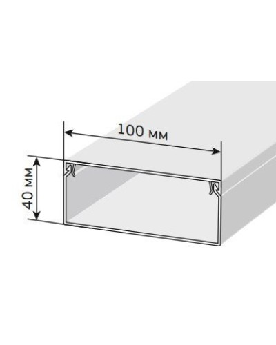 Короб 100х40 ЭЛЕКОР (CKK10-100-040-1-K01). Кабель-канал с двойным замком. IEK в Красноярске