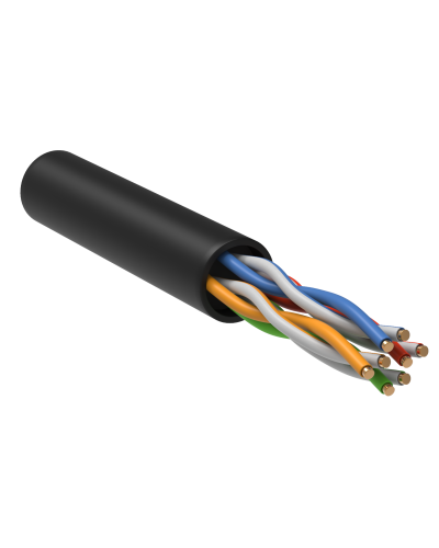 GENERICA U/UTP кат.5E 24AWG 4 пары LDPE черный (BC3-C5E04-139-305-R-G). Кабель «витая пара» (LAN) для структурированных систем связи. IEK в Красноярске