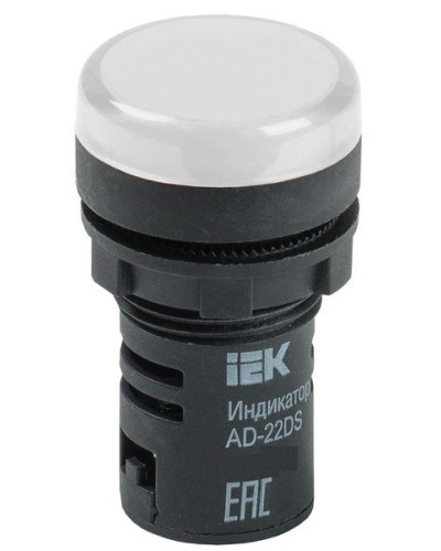Лампа AD22DS (LED) матрица D22 мм 230В белый (BLS10-ADDS-230-K01). Светосигнальный индикатор. IEK в Красноярске