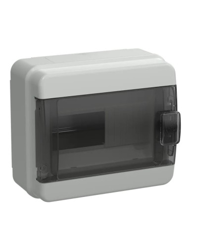 Корпус пластиковый КМПн-8 IP65 TEKFOR (TF5-KP72-N-08-65-K03-K02). Корпус модульный пластиковый черная прозрачная дверь. IEK в Красноярске
