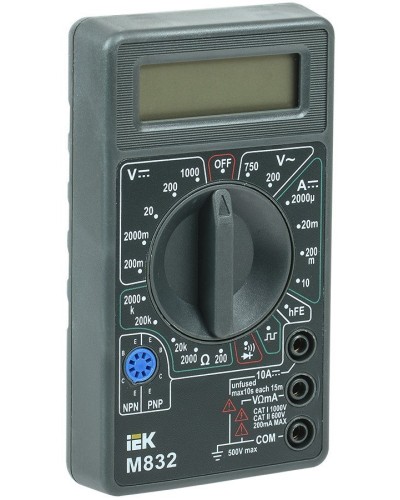 Мультиметр цифровой Universal M832 (TMD-2S-832). Мультиметр цифровой. IEK в Красноярске