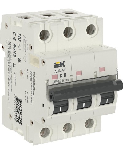 M10N 3P C 6А 10кА ARMAT (AR-M10N-3-C006). Автоматический выключатель. IEK в Красноярске