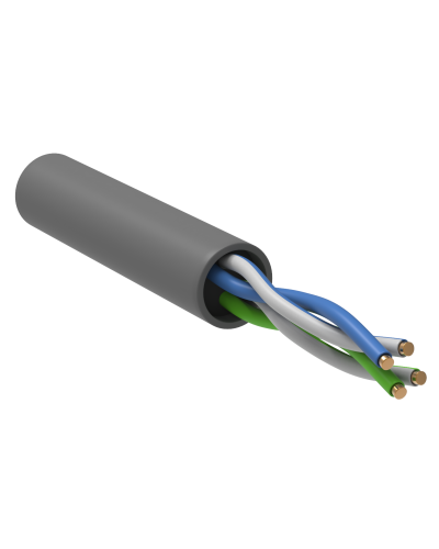 GENERICA U/UTP 5E 24AWG 2PR PVC серый (BC1-C5E02-111-100-R-G). Кабель «витая пара» (LAN) для структурированных систем связи. IEK в Красноярске