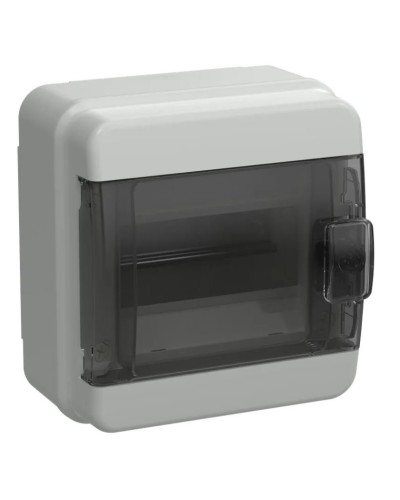 Корпус пластиковый КМПн-6 IP65 TEKFOR (TF5-KP72-N-06-65-K03-K02). Корпус модульный пластиковый черная прозрачная дверь. IEK в Красноярске