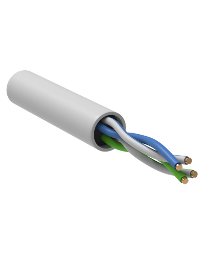 GENERICA U/UTP кат. 5E 24AWG 2 пары LSZH INDOOR белый (BC1-C5E02-128-305-G). Кабель «витая пара» (LAN) для структурированных систем связи. IEK в Красноярске