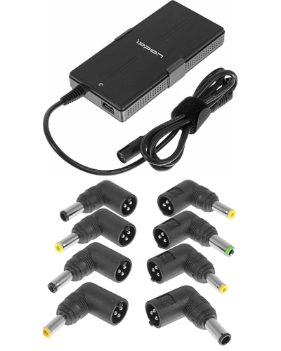 Блок питания Ippon S65U автоматический 65W 15V-19.5V 11-connectors 3.5A 1xUSB 2.1A, LED индикатор (651781). Блок питания. Ippon в Красноярске