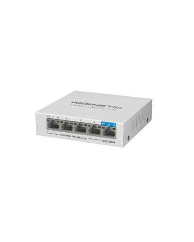 Keenetic KN-4610 (L2) 5х1Гбит/с 4PoE+ 60W. Коммутатор с PoE. KEENETIC в Красноярске