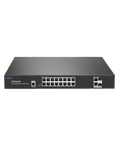 KN-SW1602SFP/M2. Коммутатор с питанием по PoE. KENO в Красноярске