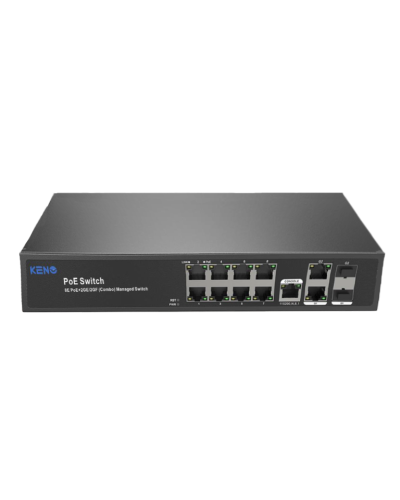 KN-SW802SFP/M2. Коммутатор с питанием по PoE. KENO в Красноярске