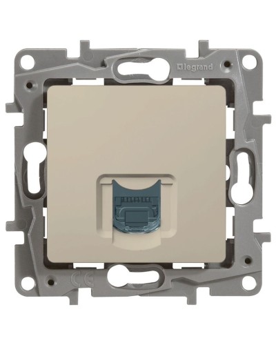 Розетка 5e, UTP, 1хRJ45, ETIKA, слоновая кость (672341). Розетка. LegranD в Красноярске