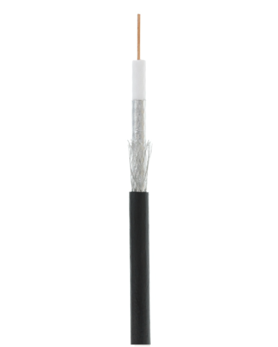 RG-6 CCS, Out, PE (UEC-C2-32123B-BK-3). Кабель коаксиальный омедненный. NETLAN в Красноярске