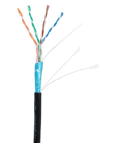 F/UTP 4pair, Cat5e, Out, PE (EC-UF004-5E-PE-BK-1). Кабель «витая пара» (LAN) для структурированных систем связи. NETLAN в Красноярске