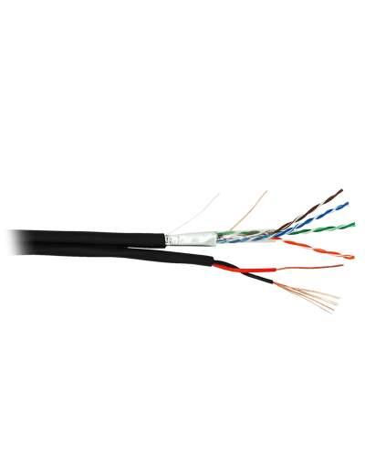 F/UTP 4pair, Cat5e, Out, PVC+PWR (EC-UF004-5E-PC050-PE-BK). Кабель «витая пара» (LAN) для структурированных систем связи. NETLAN в Красноярске