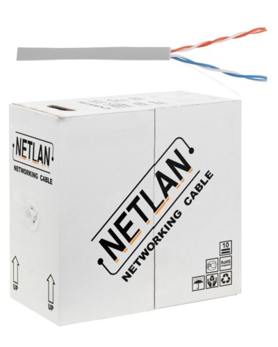 U/UTP 2pair, Cat5, In, PVC, CCA (CCA-UU002-5-PVC-GY) . Кабель «витая пара» (LAN) для структурированных систем связи. NETLAN в Красноярске