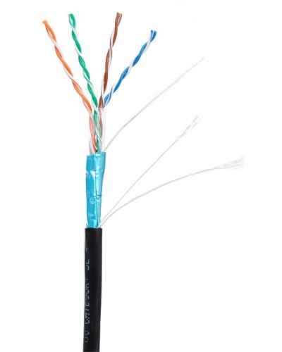 F/UTP 4pair, Cat5е, Out, PE (EC-UF004-5E-PE-BK). Кабель «витая пара» (LAN) для структурированных систем связи. NETLAN в Красноярске