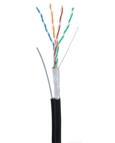 F/UTP 4pair, Cat5e, Out, Sw (EC-UF004-5E-PE-SW-BK). Кабель «витая пара» (LAN) для структурированных систем связи. NETLAN в Красноярске