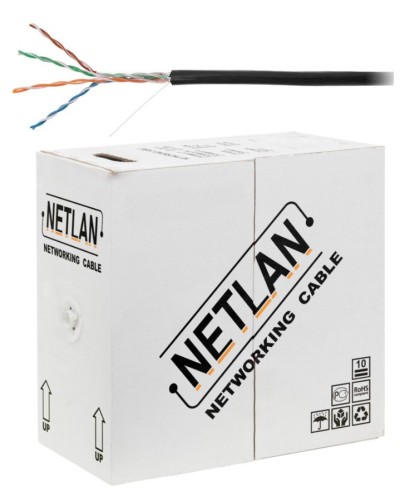 U/UTP 4pair, Cat5e, Out, PE, CCA (CCA-UU004-5E-PE-BK) . Кабель «витая пара» (LAN) для структурированных систем связи. NETLAN в Красноярске
