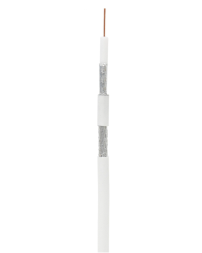 RG-6 CCS, In, PVC (UEC-C2-32123A-WT-1). Кабель коаксиальный омедненный. NETLAN в Красноярске