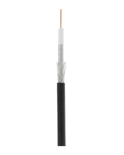 RG-6 CCS, Out, PE (EC-C2-32123B-BK-3). Кабель коаксиальный омедненный. NETLAN в Красноярске