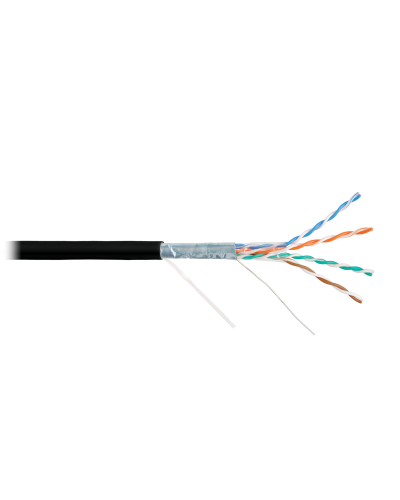 F/UTP 4pair, Cat5e, Solid, Out, PVC (NMC 9200B-BK). Кабель «витая пара» (LAN) для структурированных систем связи. NIKOMAX в Красноярске