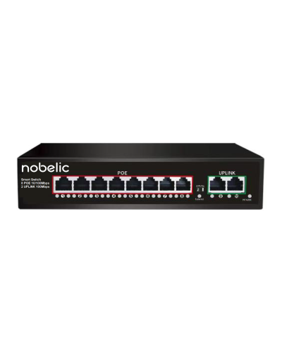 NBLS-1008P. Коммутатор неуправляемый 8-портовый. Nobelic в Красноярске