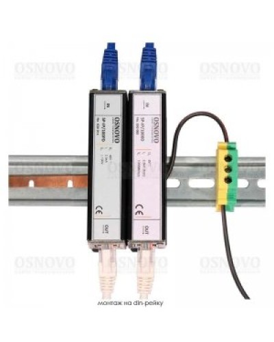 SP-IP/1000D. Устройство грозозащиты цепей Ethernet. OSNOVO в Красноярске