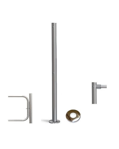 PERCo-BH02 2-15 с крышкой. Стойка с отверстием под стопорный механизм поворотной секции и с 2-мя отверстиями для крепления патрубков на стороне, противоположной створке. PERCo в Красноярске