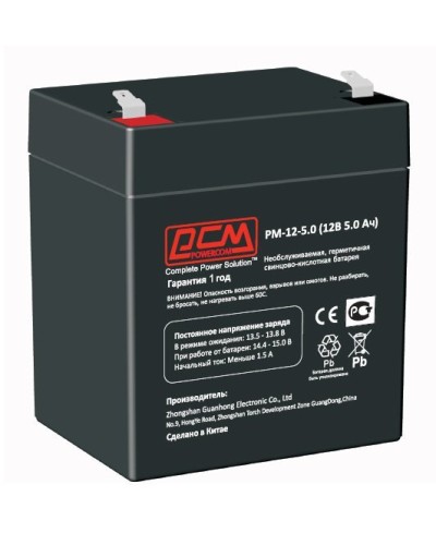 PM-12-5. Аккумулятор герметичный свинцово-кислотный. POWERCOM в Красноярске