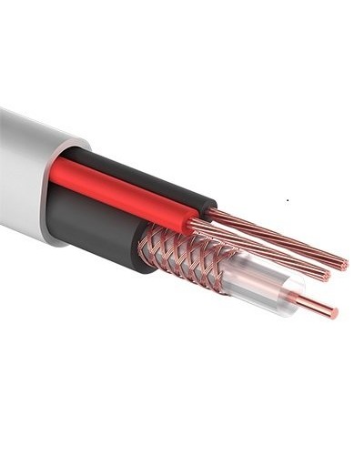КВК-В-2+2x0,50 мм² (Cu/Cu) белый PROconnect (01-4213). Кабель комбинированный для систем видеонаблюдения. PROCONNECT в Красноярске