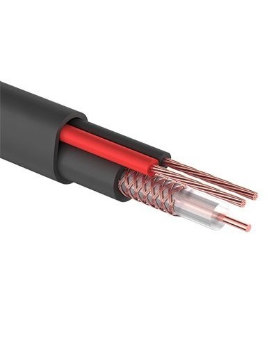 КВК-П-2 +2x0,50 мм² (Cu/Cu) черный PROconnect (01-4214). Кабель комбинированный для систем видеонаблюдения. PROCONNECT в Красноярске