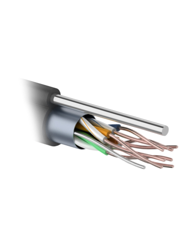F/UTP 4PR 24AWG CAT5e 305м OUTDOOR+ТРОС*1. PROCONNECT (01-0155). Кабель «витая пара» (LAN) для структурированных систем связи. PROCONNECT в Красноярске