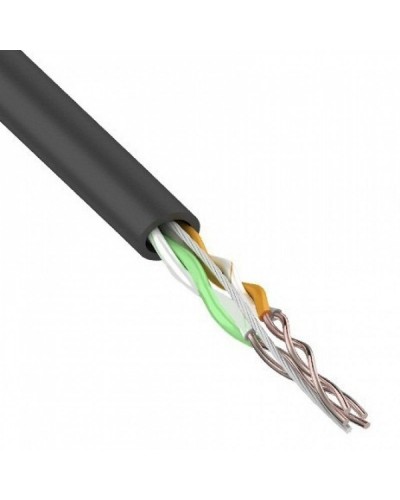 U/UTP, CAT 5e, PE, 2PR, 24AWG, OUTDOOR, SOLID, черный, 305м, REXANT (01-0025). Кабель «витая пара» (LAN) для структурированных систем связи. Rexant в Красноярске