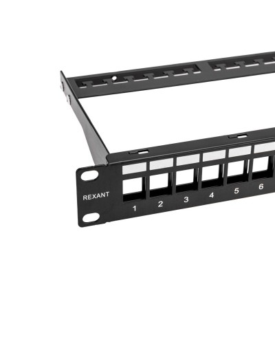 Панель коммутационная наборная 19", 1U, 24 порта, UTP REXANT PRO (02-0053): Патч-панель 19" в Красноярске